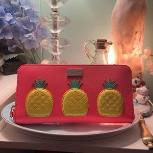 Kate Spade Pink Pineapple Wallet